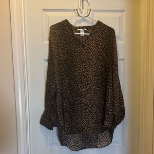 H&M Leopard Print Women's Top